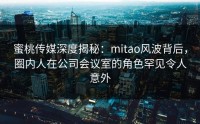蜜桃传媒深度揭秘：mitao风波背后，圈内人在公司会议室的角色罕见令人意外